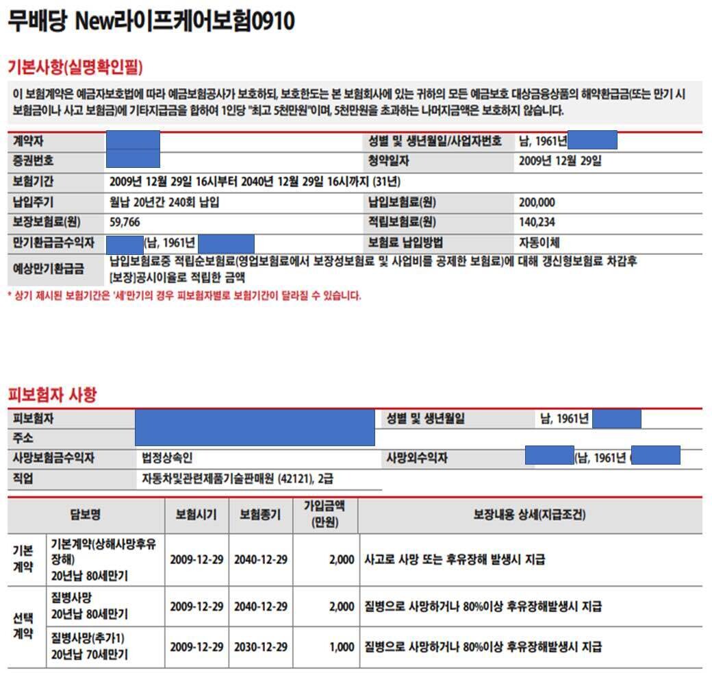 실비보험 청구시 필요한 서류