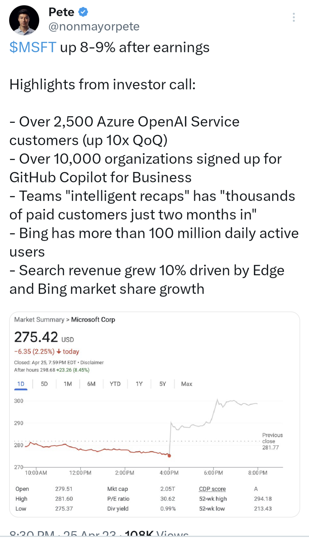 Microsoft taking over Google and AWS Blind