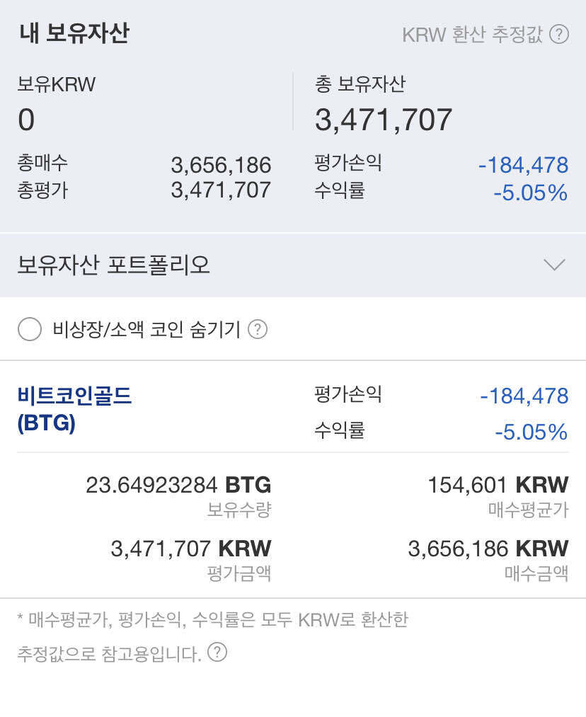 블라인드 | 암호화폐: 일주일 장투 도전