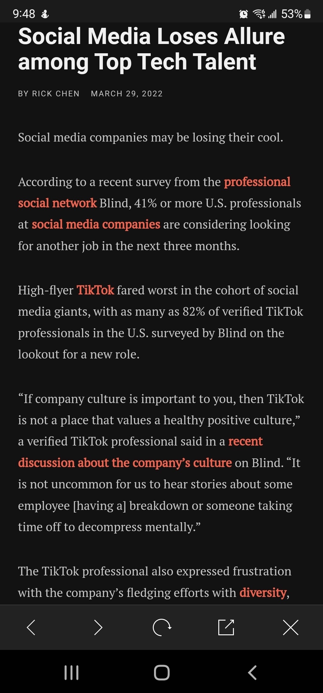 Meta/Zuck stooping so low to bad mouth Tiktok even on blind?