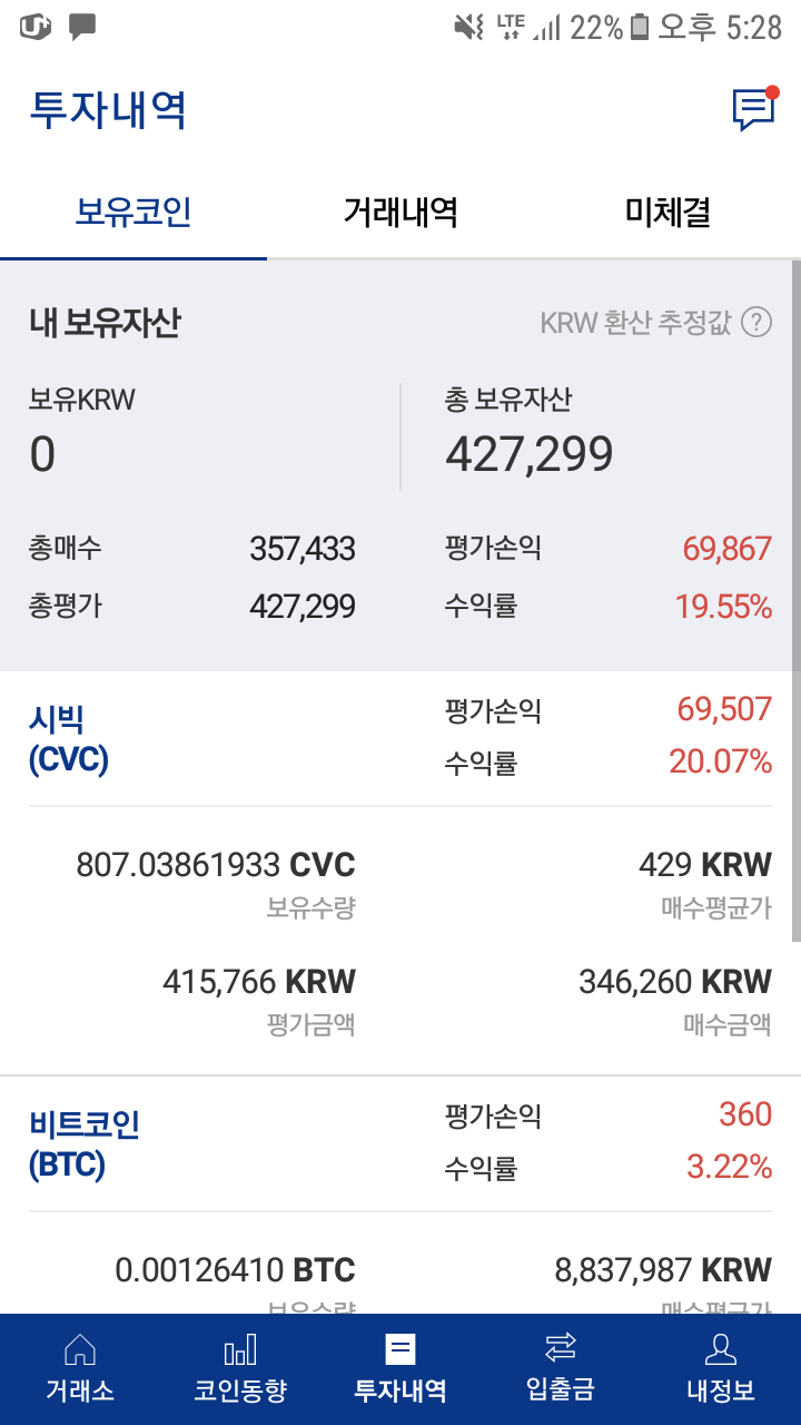 블라인드 | 암호화폐: 2/8. 수익인증