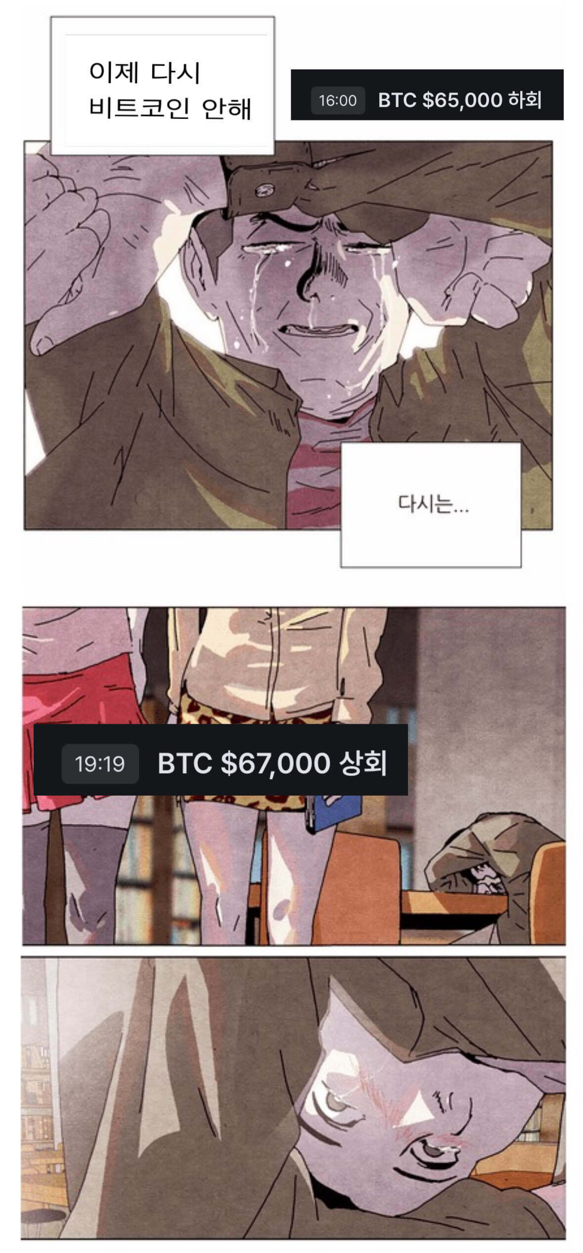 블라인드 | 암호화폐: 비트코인 접는다