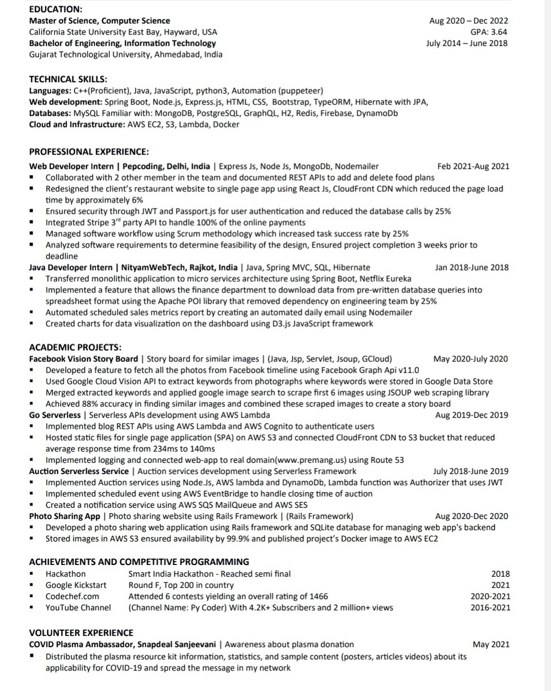 Resume getting rejected need suggestions