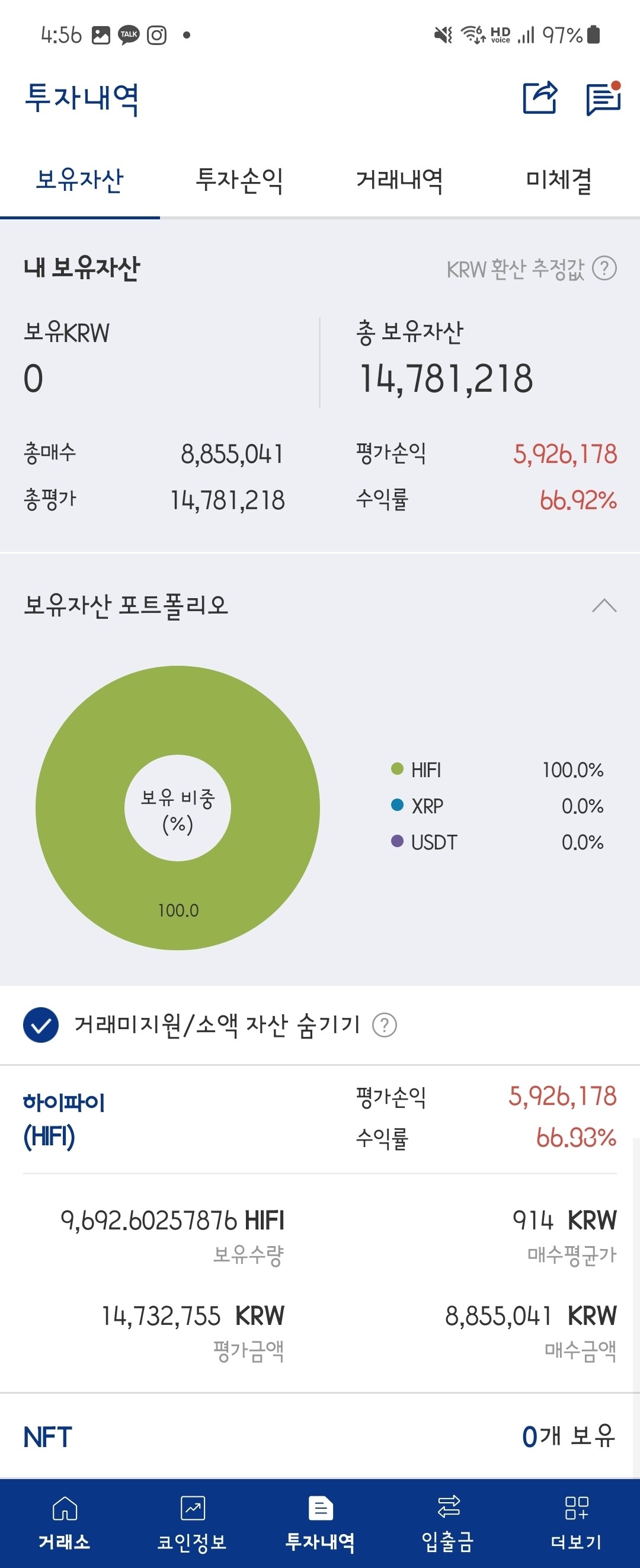 블라인드 | 암호화폐: 하이 뽜이브~!!!