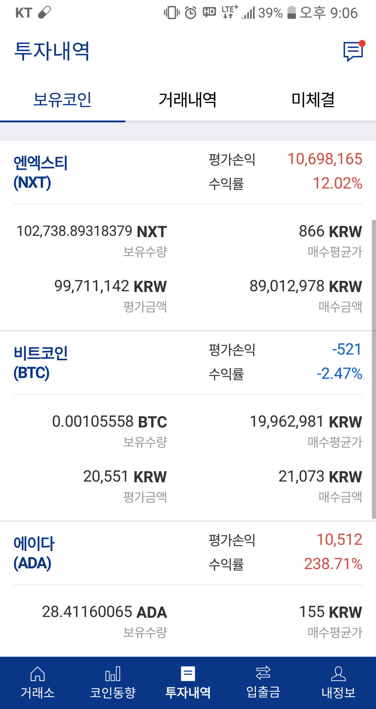 블라인드 | 암호화폐: 엔액 저점매수 일단 수익중