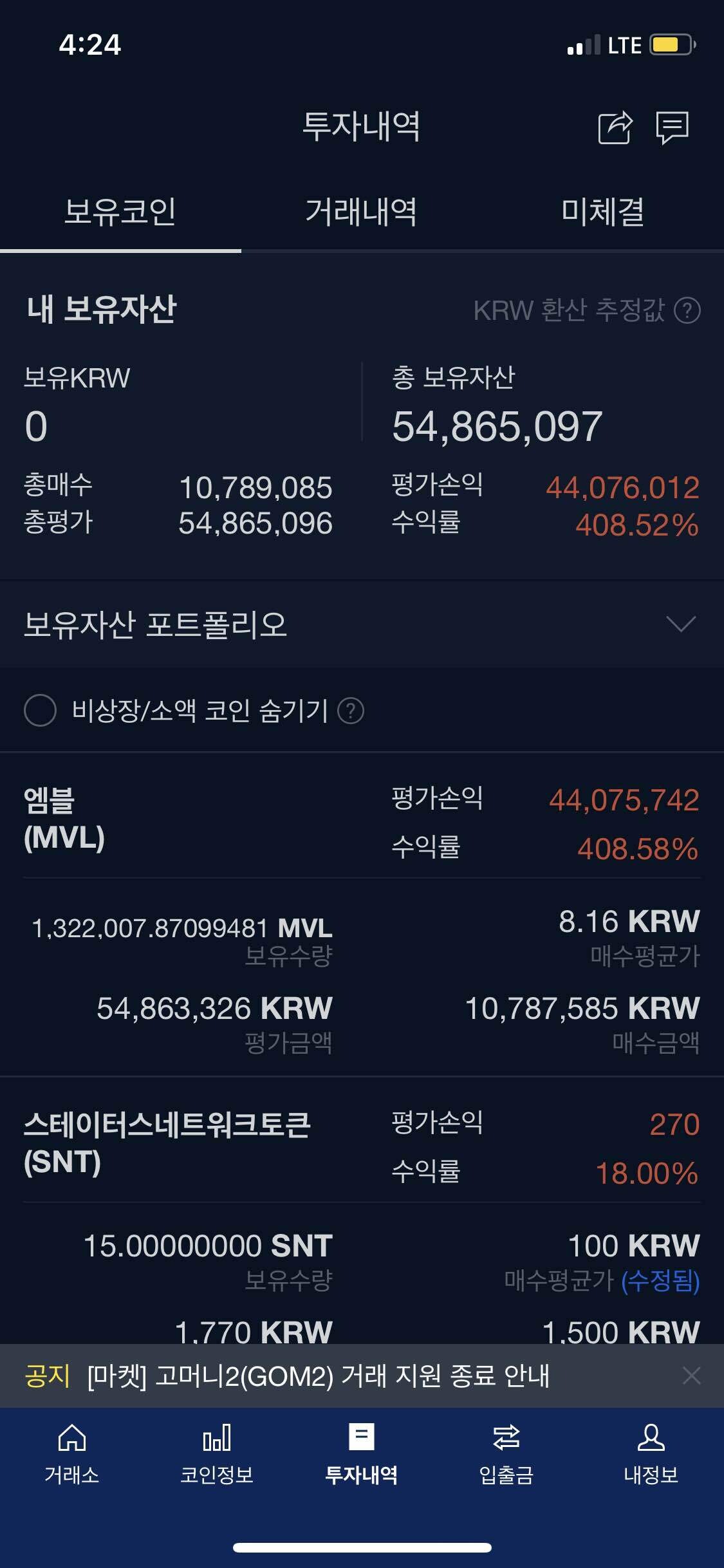 블라인드 | 암호화폐: 엠블 매도시기