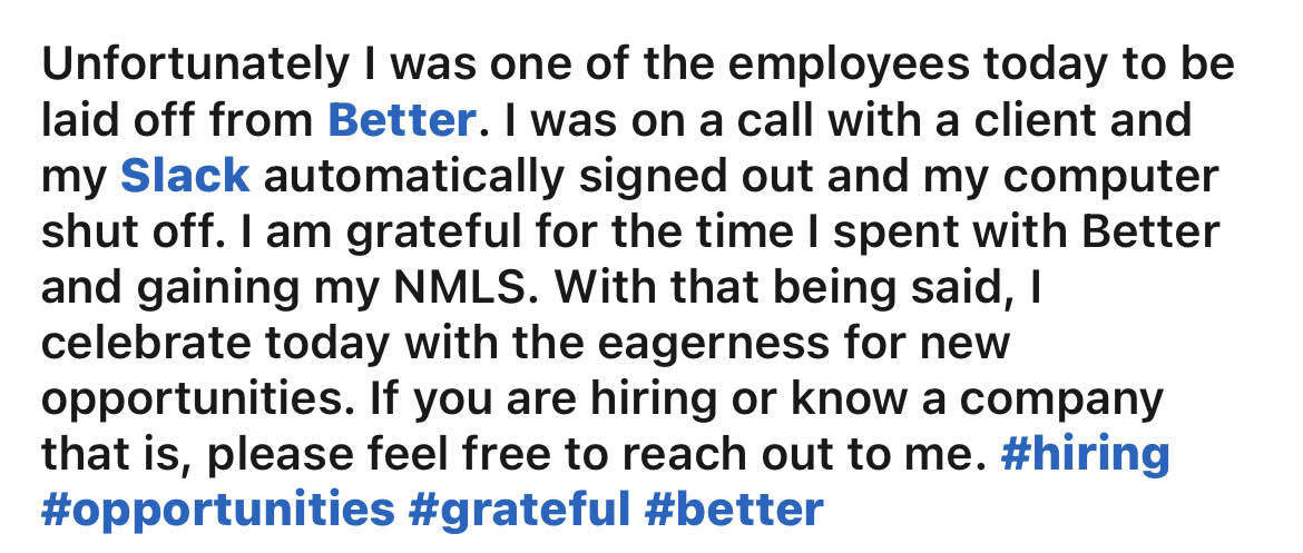 Better laid off again! Round-3