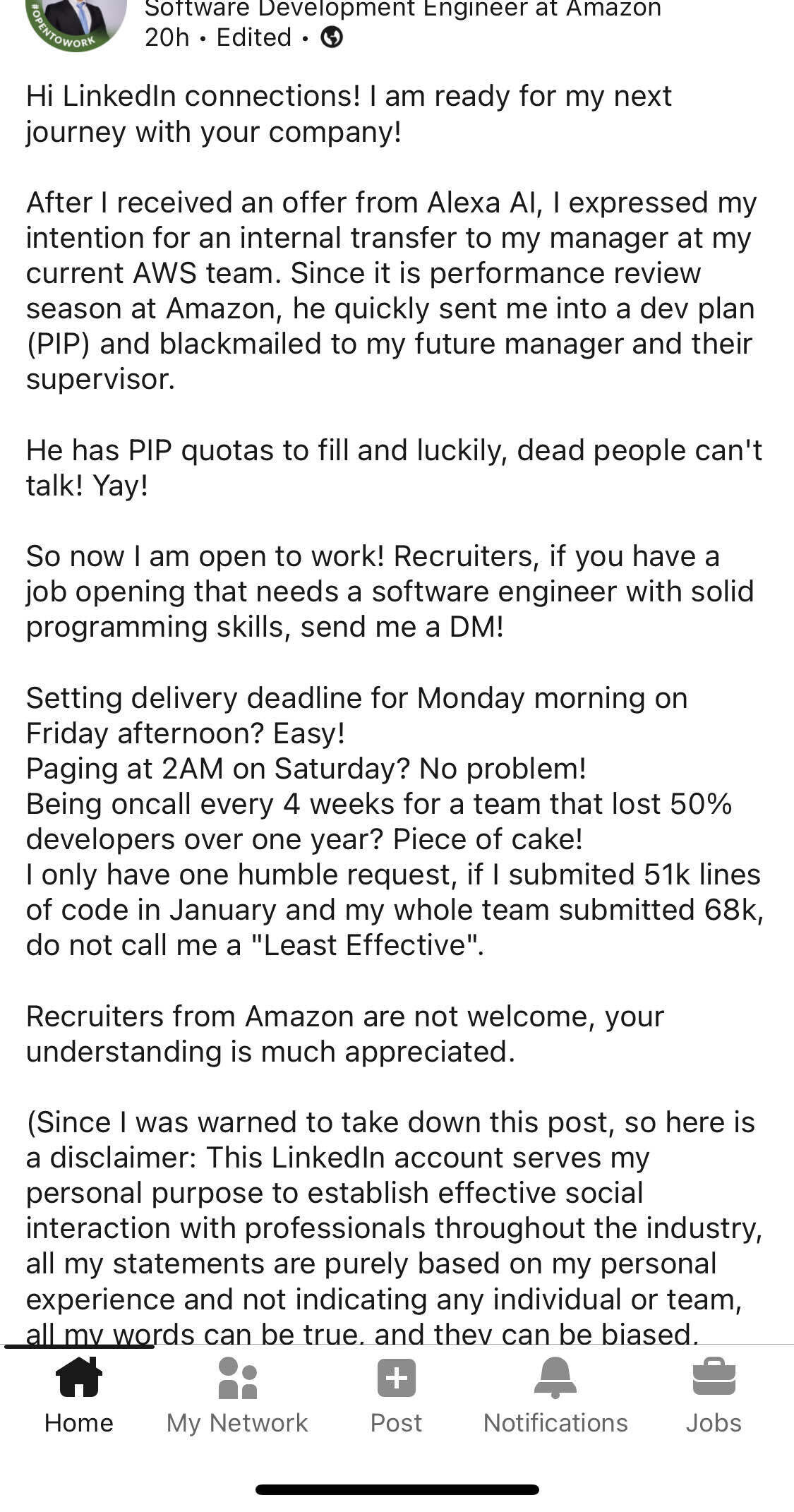 SDM Salaries in Amazon - Blind