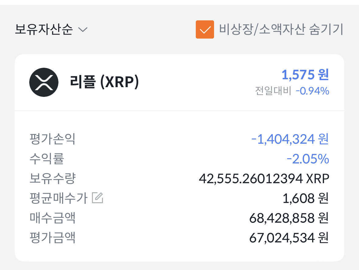 블라인드 | 암호화폐: 리플 존버 4일차