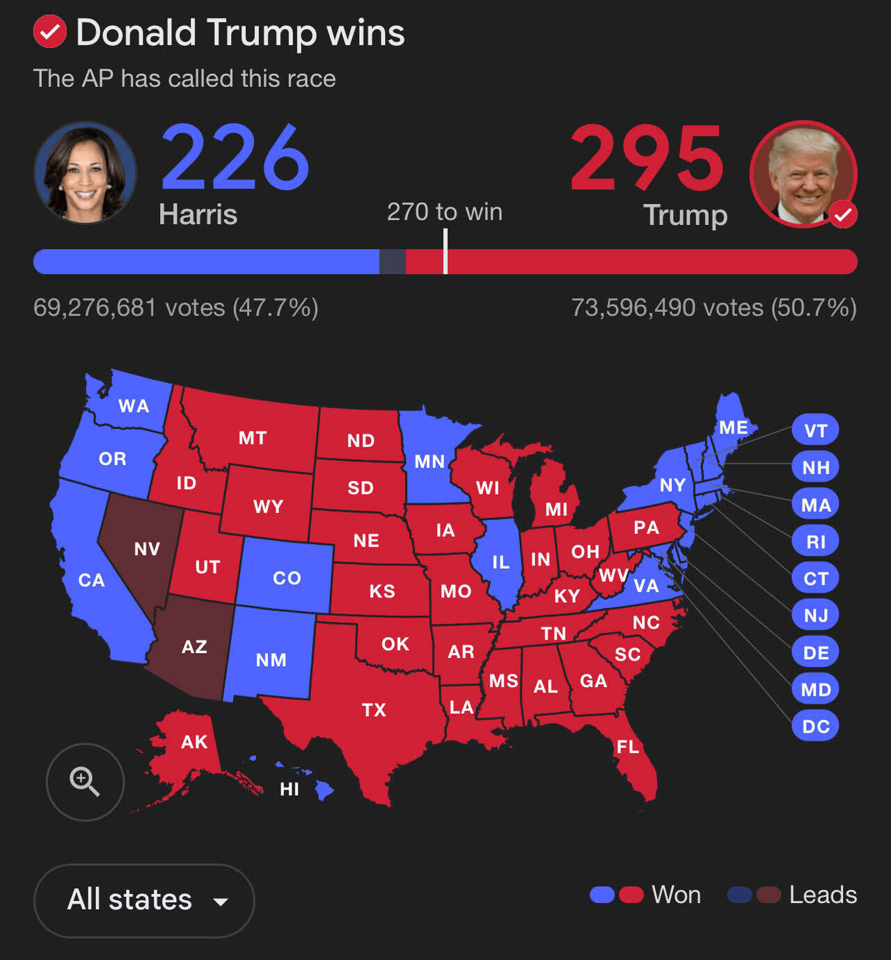 Red Political Map The Big Red Map | White House & Policy - Blind