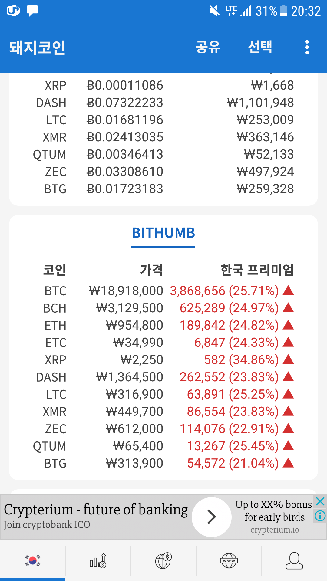 블라인드 | 암호화폐: 리플 34%ㄷㄷ