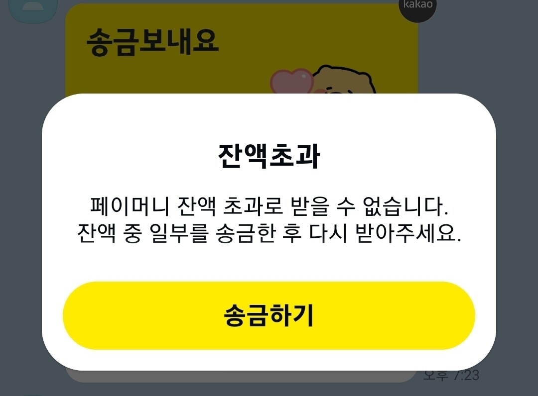 블라인드 | 블라블라: 카카오페이 잔액초과 이거 어떻게해? ㅠ