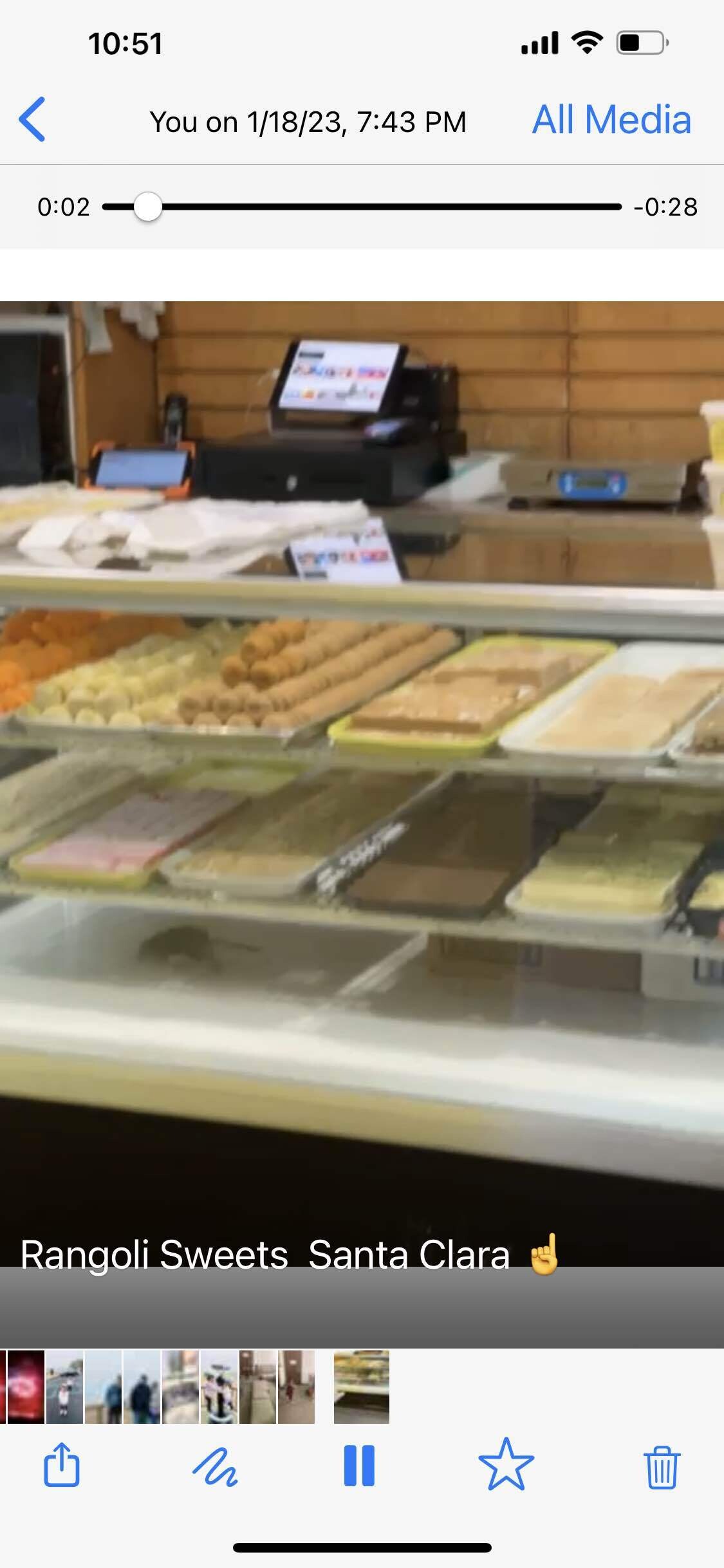 Rats in Rangoli sweets, Santa clara. Blind