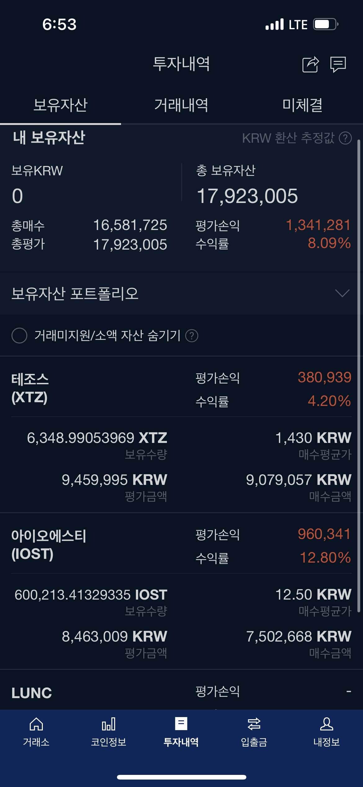 블라인드 | 암호화폐: 테조스 아이오에스티 낭낭하게 수익중