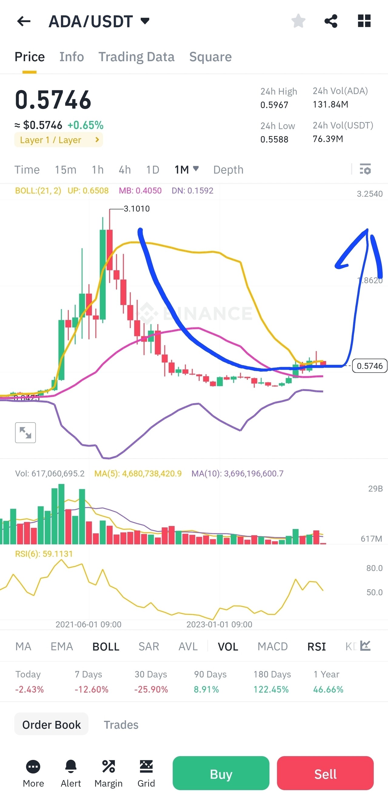 블라인드 | 암호화폐: 에이다 예상