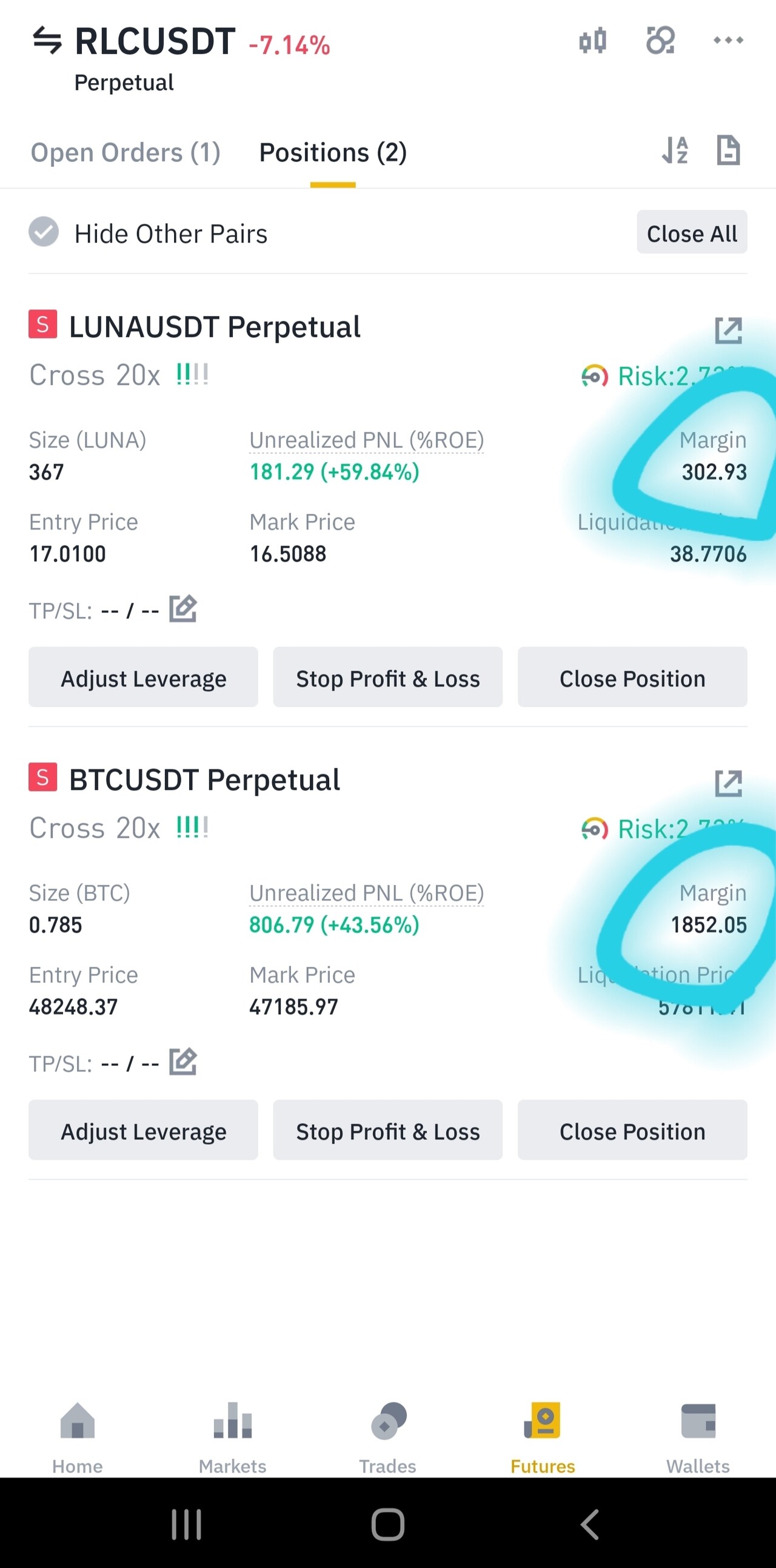 블라인드 | 암호화폐: 마진 질문있어요