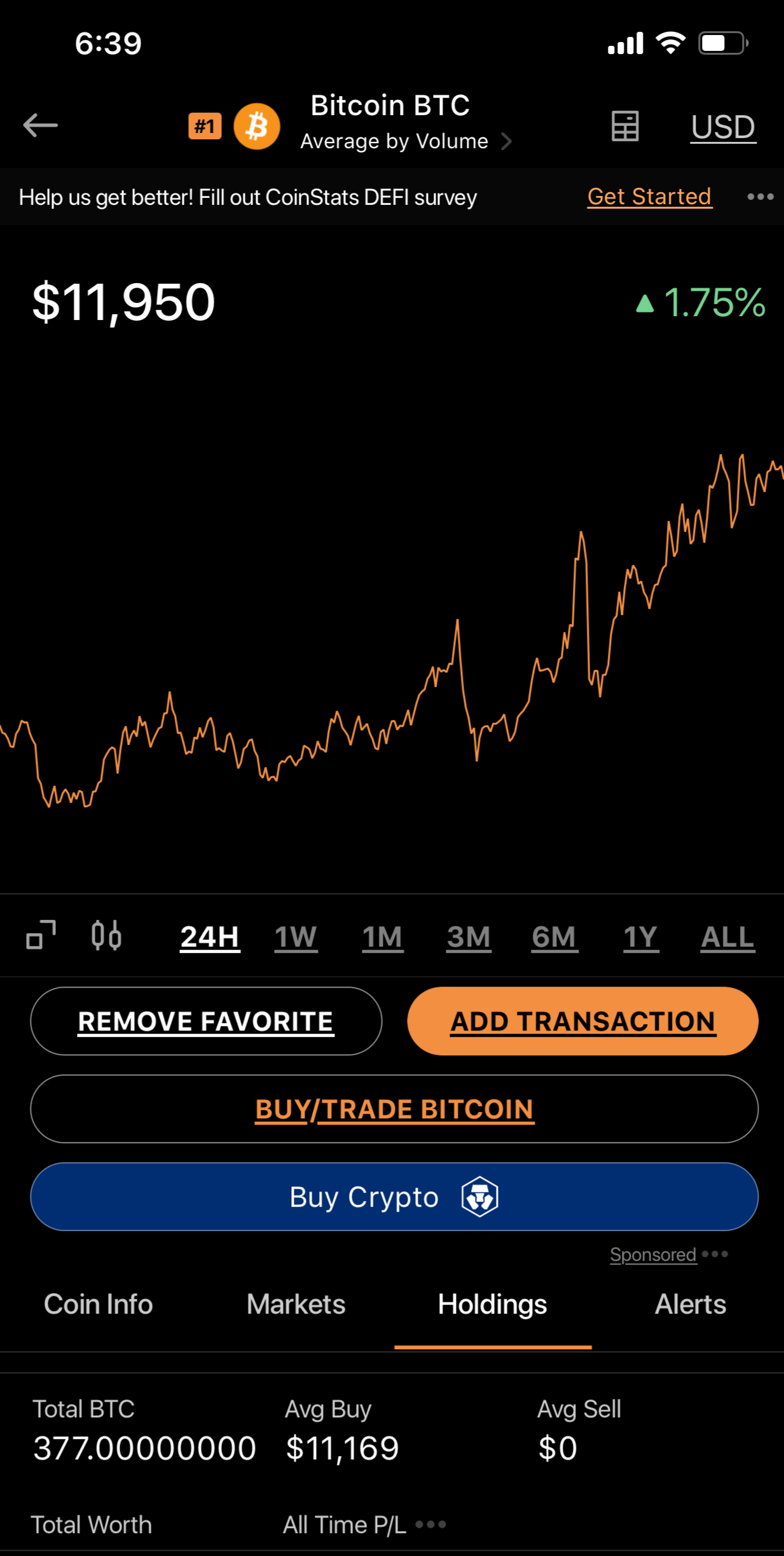Bitcoin Holding and Investing tripled $BTC