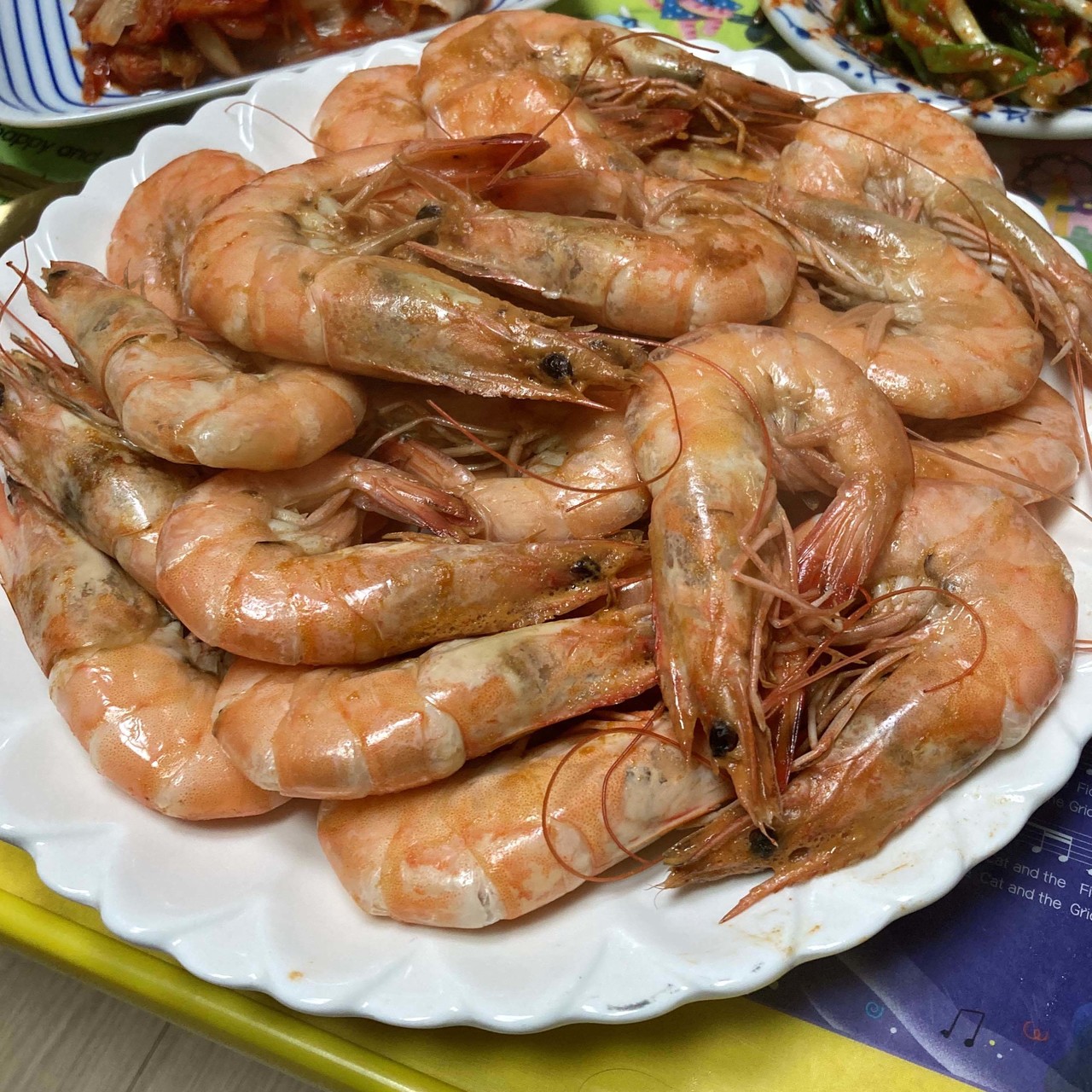 블라인드 | 여행·먹방: 청주 집밥 새우찜, 새우대가리버터구이
