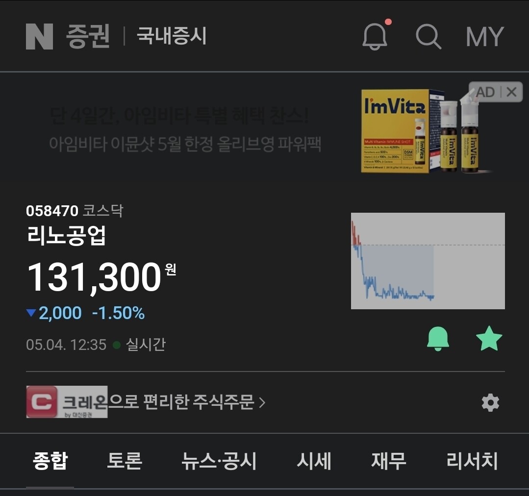 블라인드 | 주식·투자: 리노공업 저평가 아님?ㅎㅎ