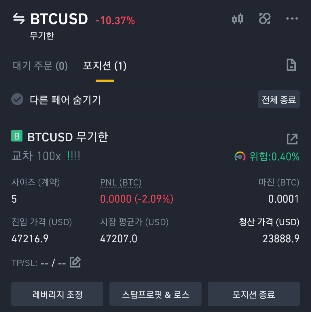 블라인드 | 암호화폐: 비트코인 100배 레버리지 정찰병보냈다