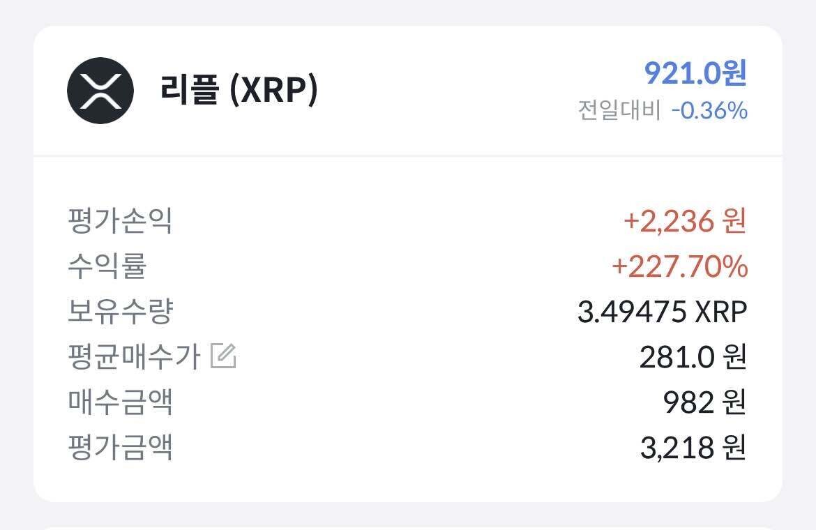 블라인드 | 암호화폐: 리플 수익률 평가점