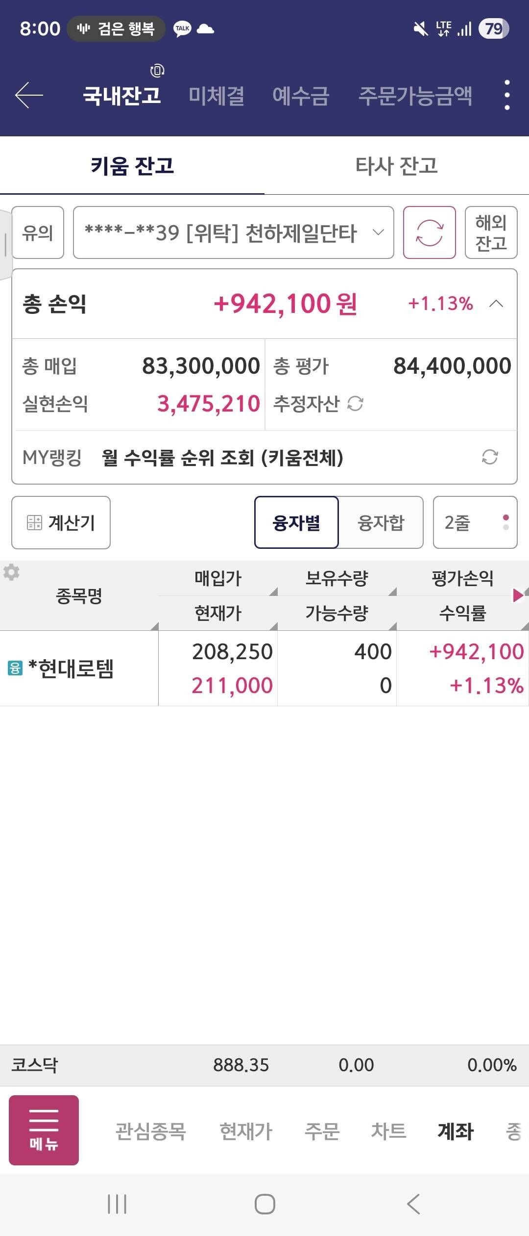 현대 로템 주가 (83) 사진