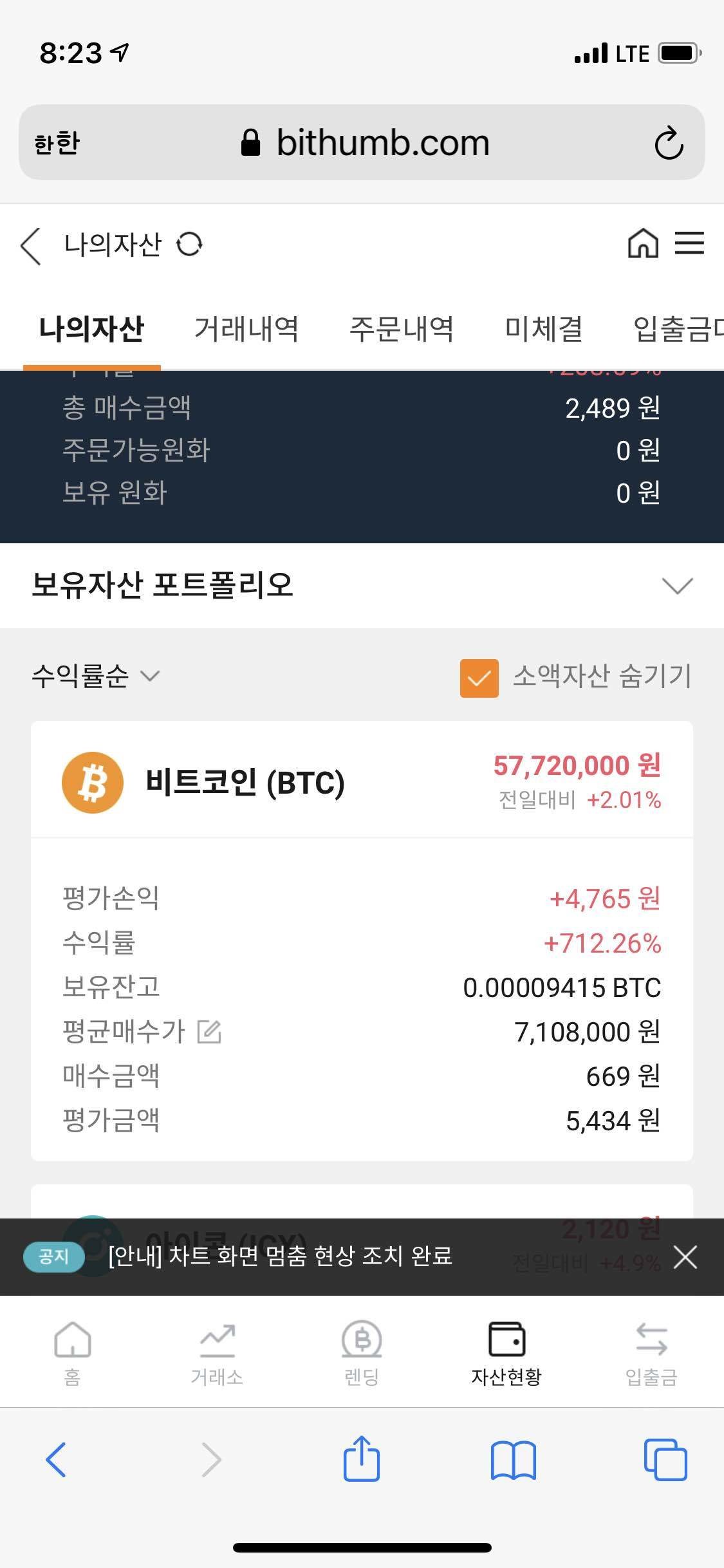 블라인드 | 암호화폐: 수익률 700%