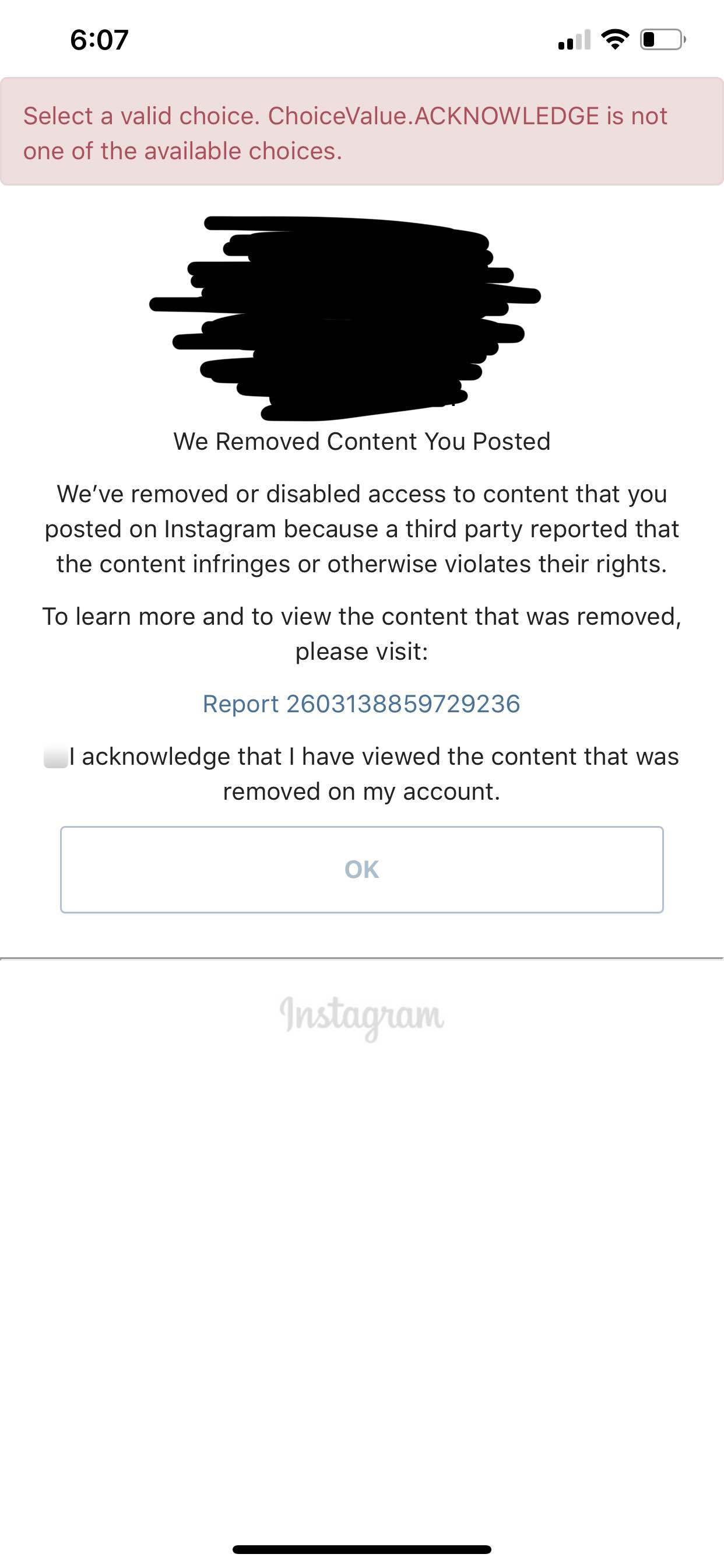Instagram Account Help