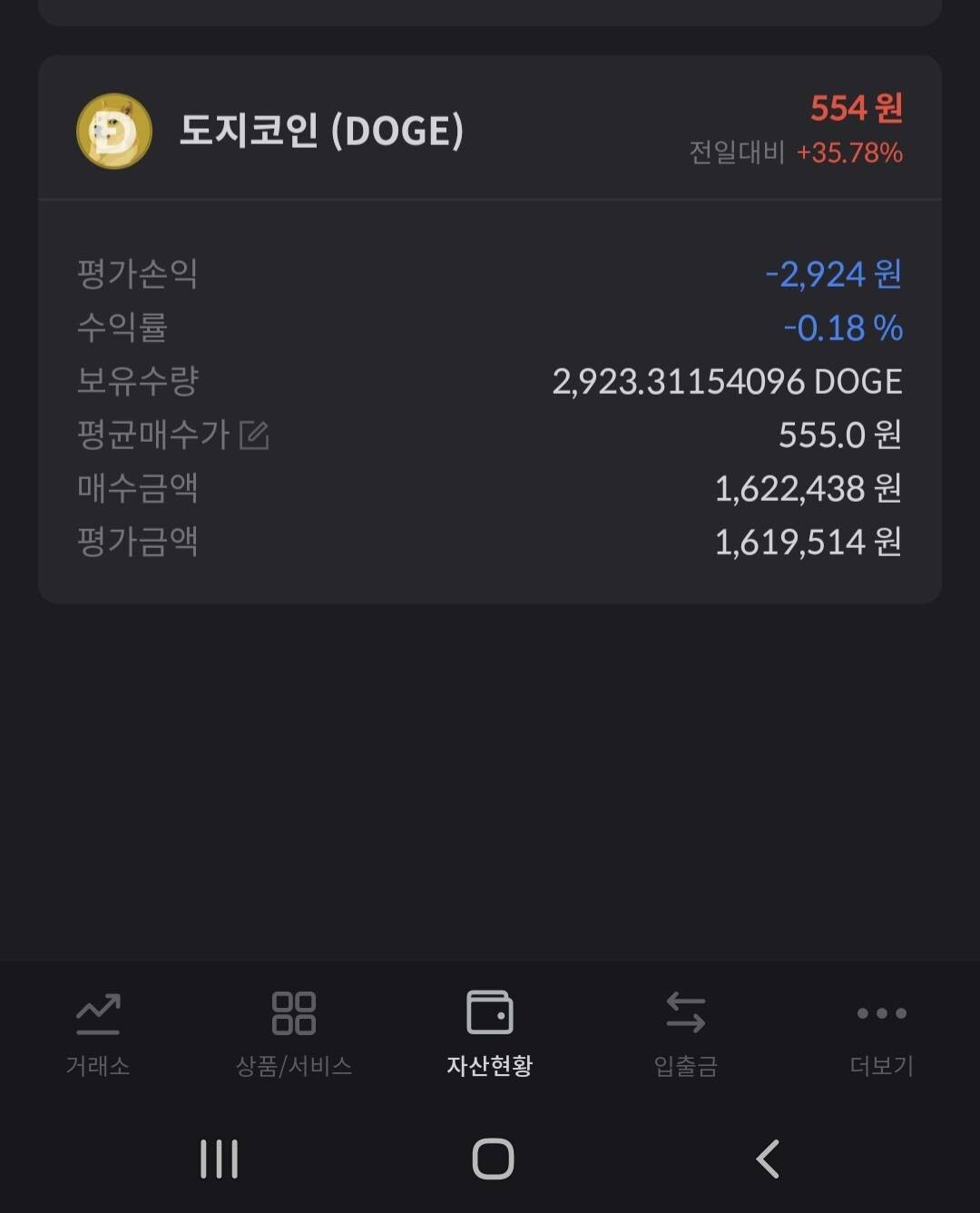 블라인드 | 암호화폐: 도지 평단 이뿌다💕