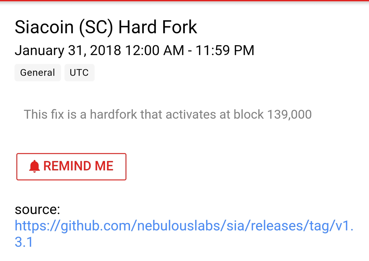 블라인드 | 암호화폐: 시아 하드포크 예정