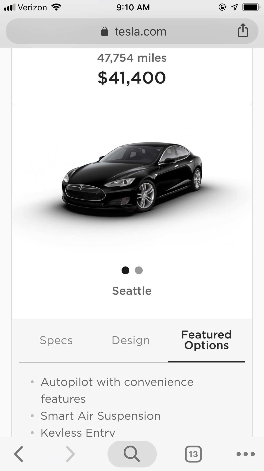 New tesla 3 or used S