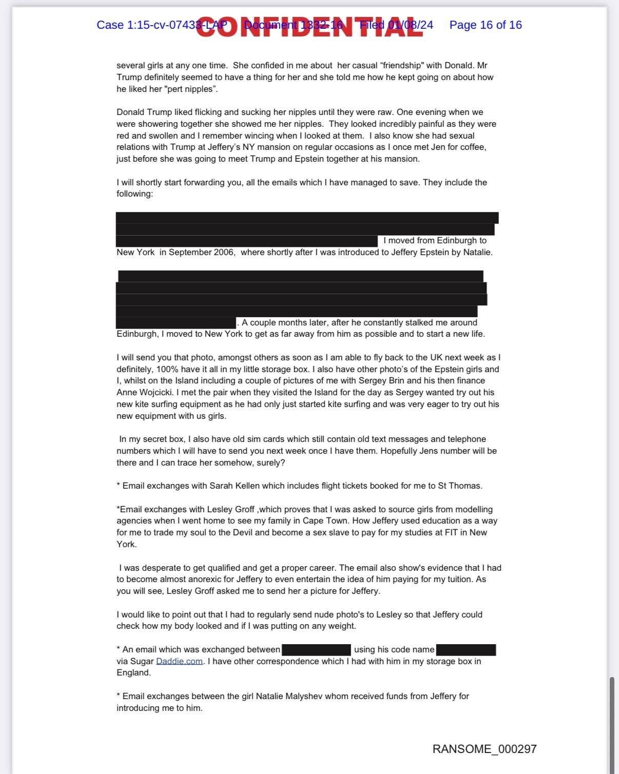 Why did the government redact Trump’s name out of this already released ...