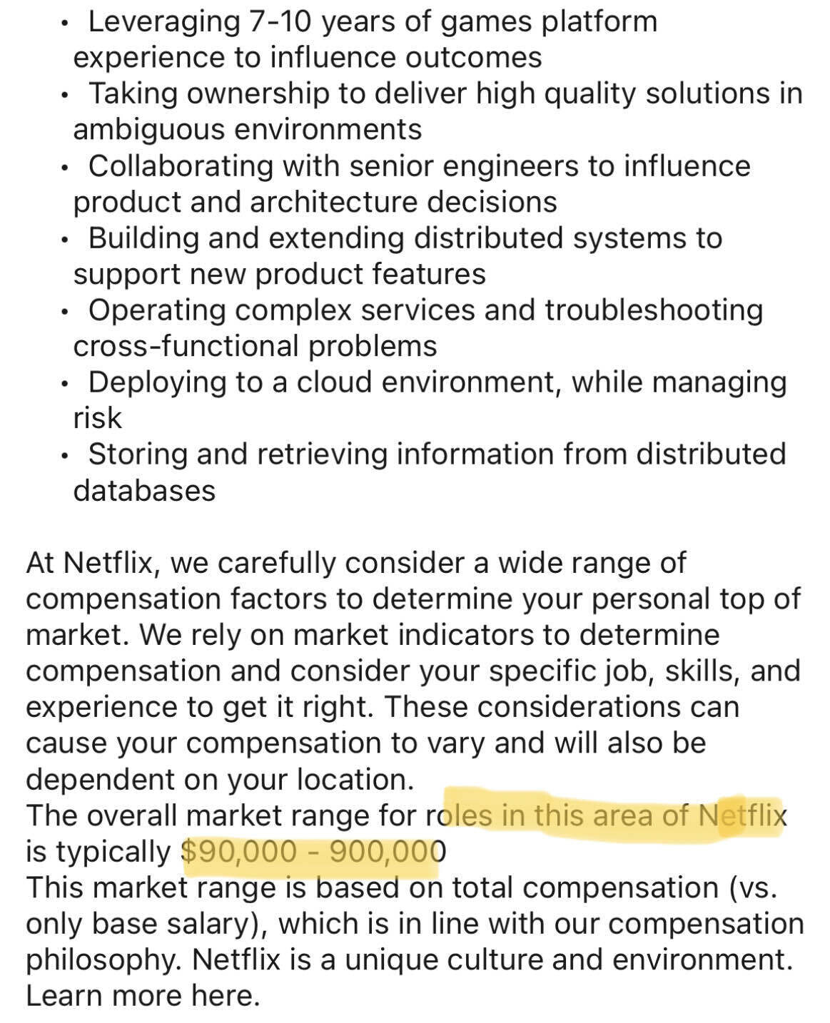 90-900k salary range at Netflix. Realistic? - Blind