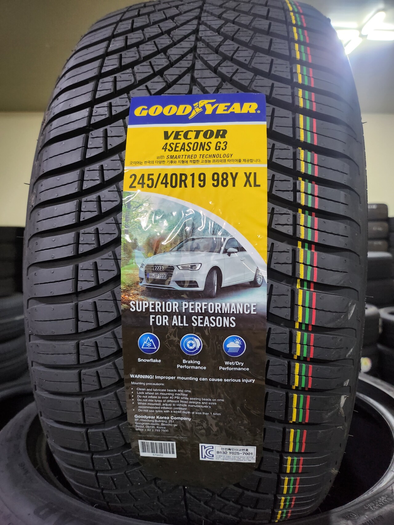 블라인드 | 자동차: 굿이어 벡터 4