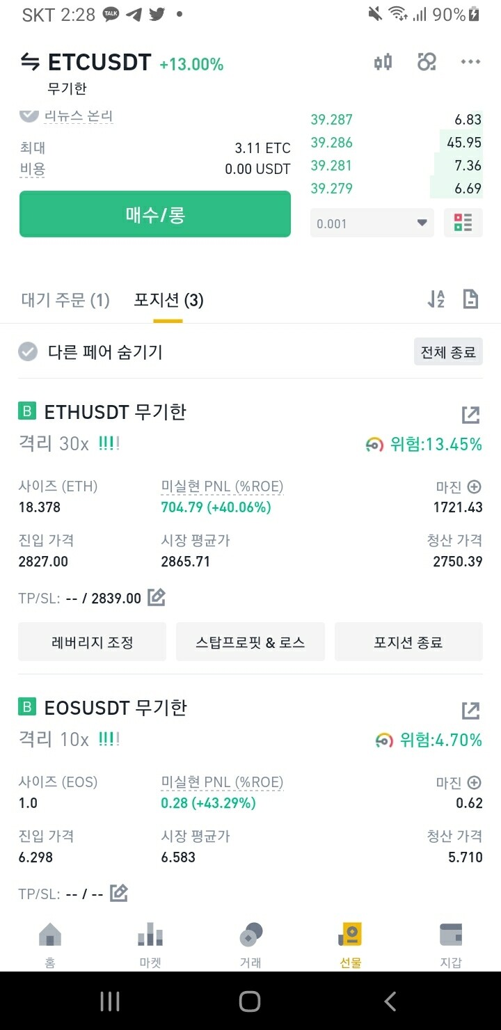 블라인드 | 암호화폐: 이더야 힘내자..전재산 레버리지 들어갔다