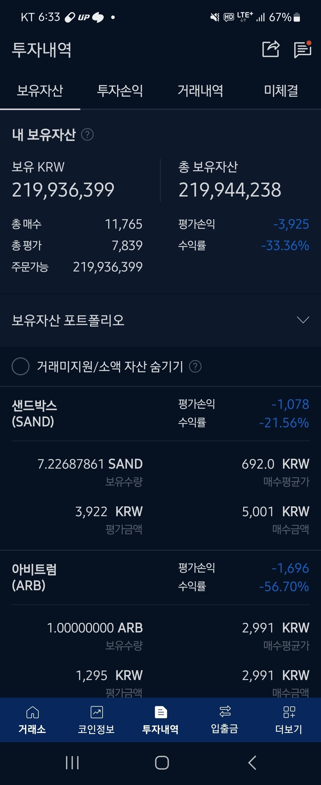 블라인드 | 암호화폐: 15% 손절후 현금화 완료