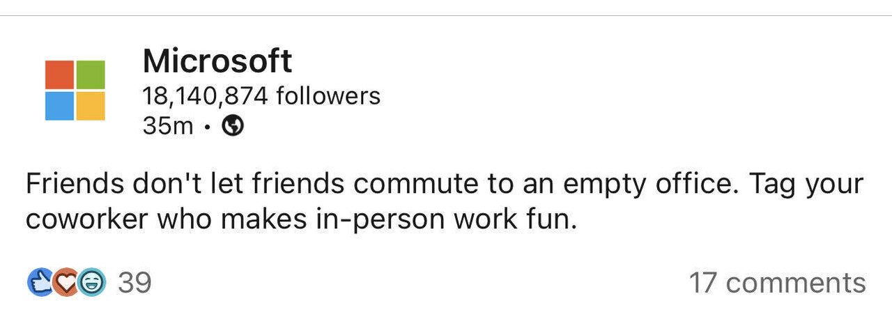 Microsoft RTO | Return to Office - Blind