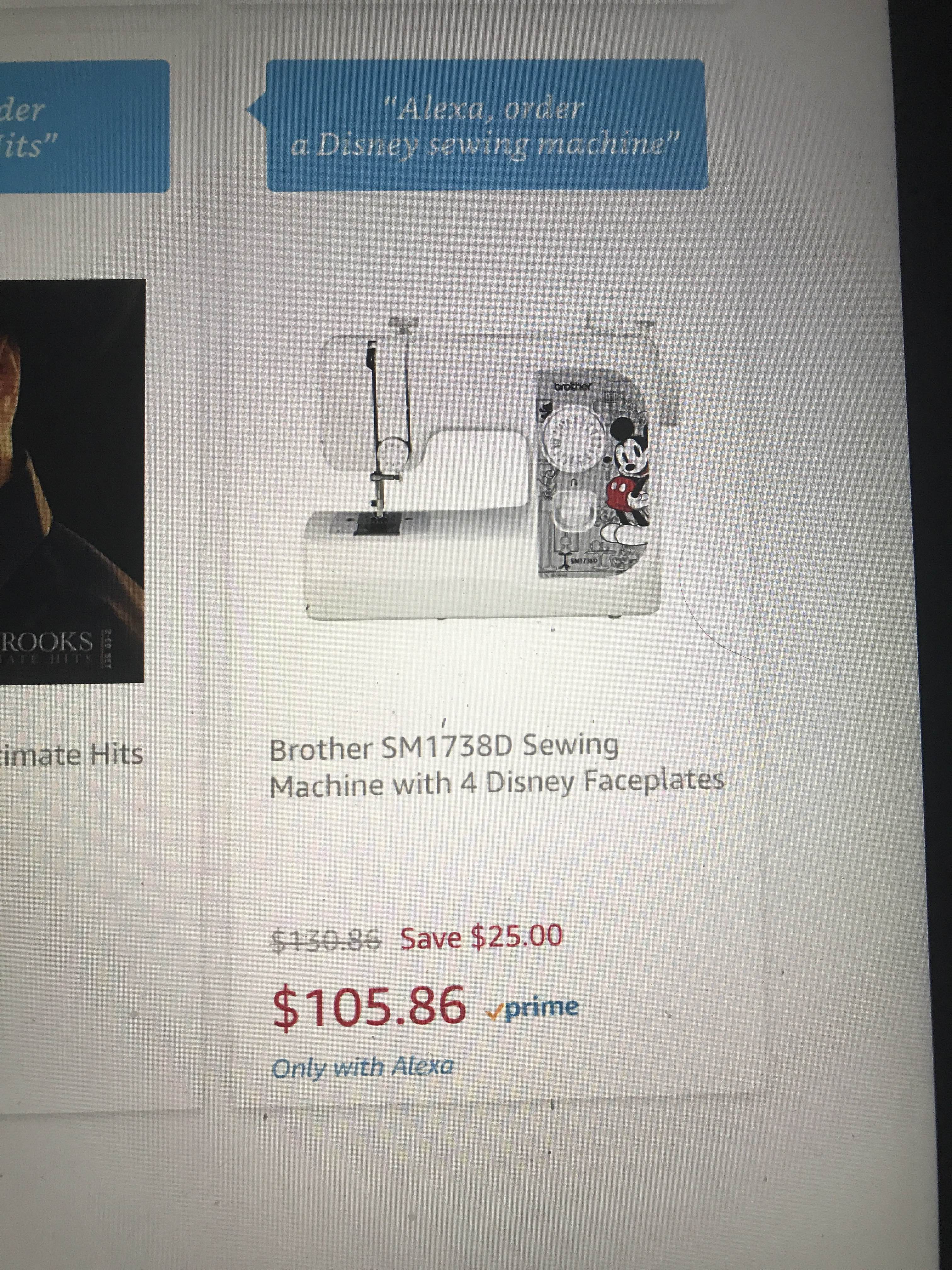 Disney sewing machine Blind