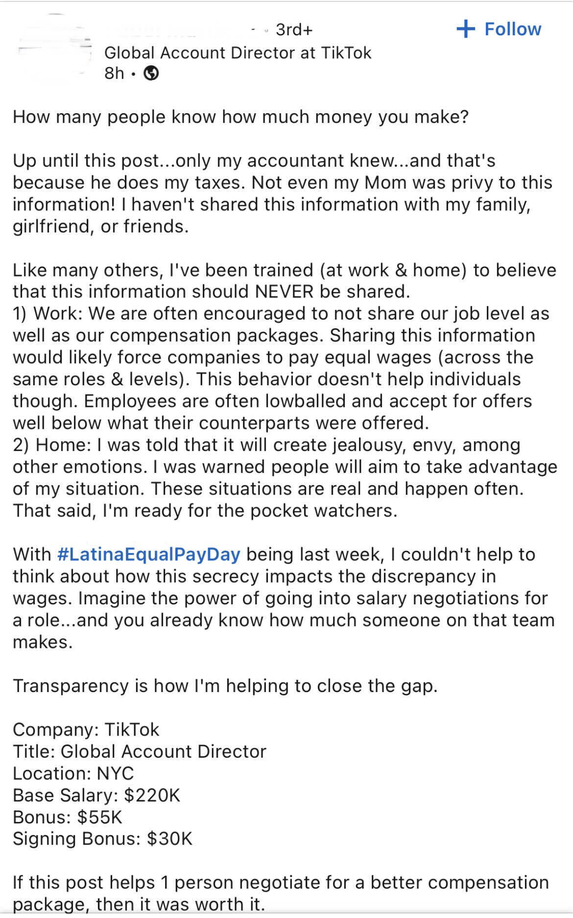 So We're Posting Salaries on LinkedIn Now? - Blind