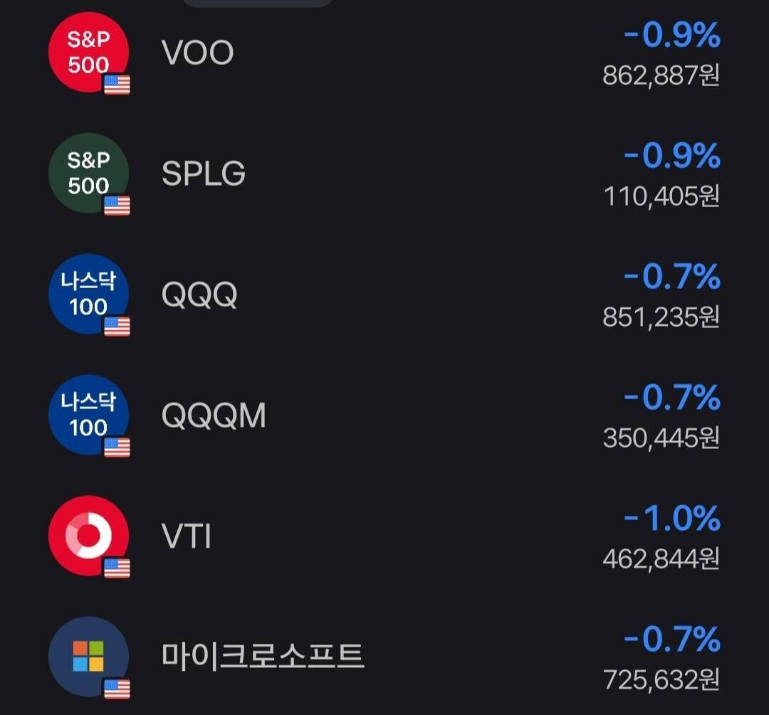 블라인드 | 주식·투자: 미국 주식 조정 하락