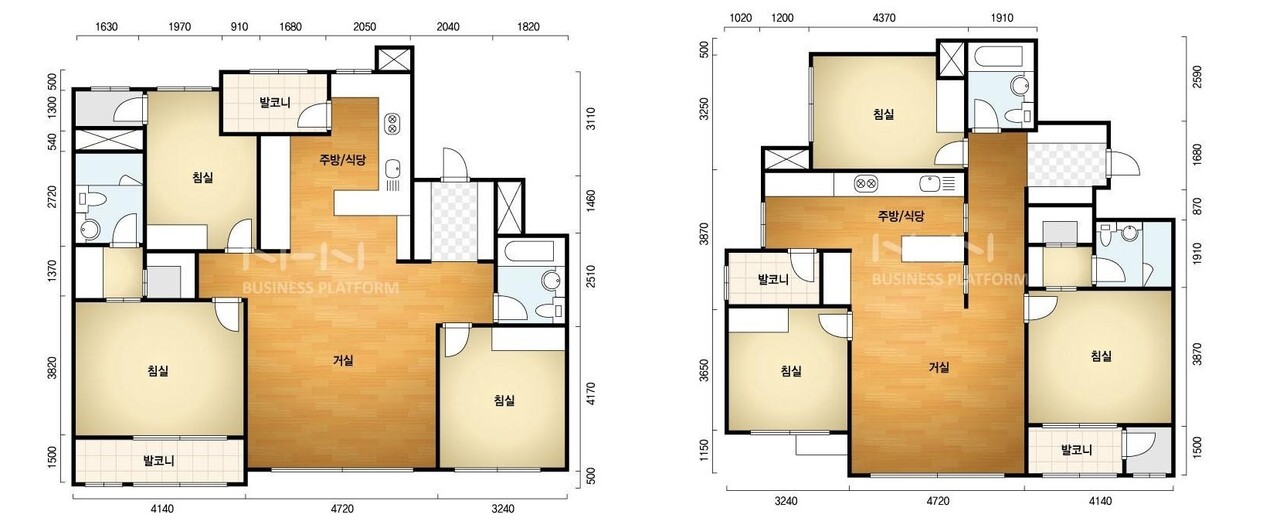 블라인드 | 부동산: 33평 A,B타입 평면도인데