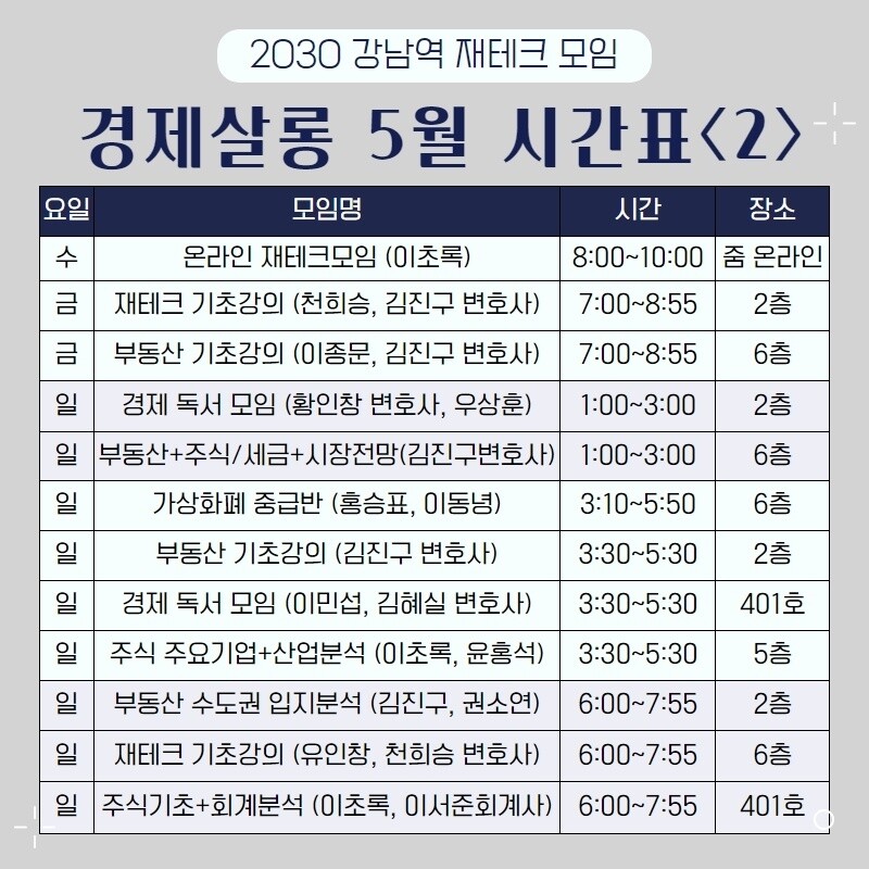 [경제살롱] 직장인 영어 회화+기사독해 모임 모집합니다🙆‍♂️