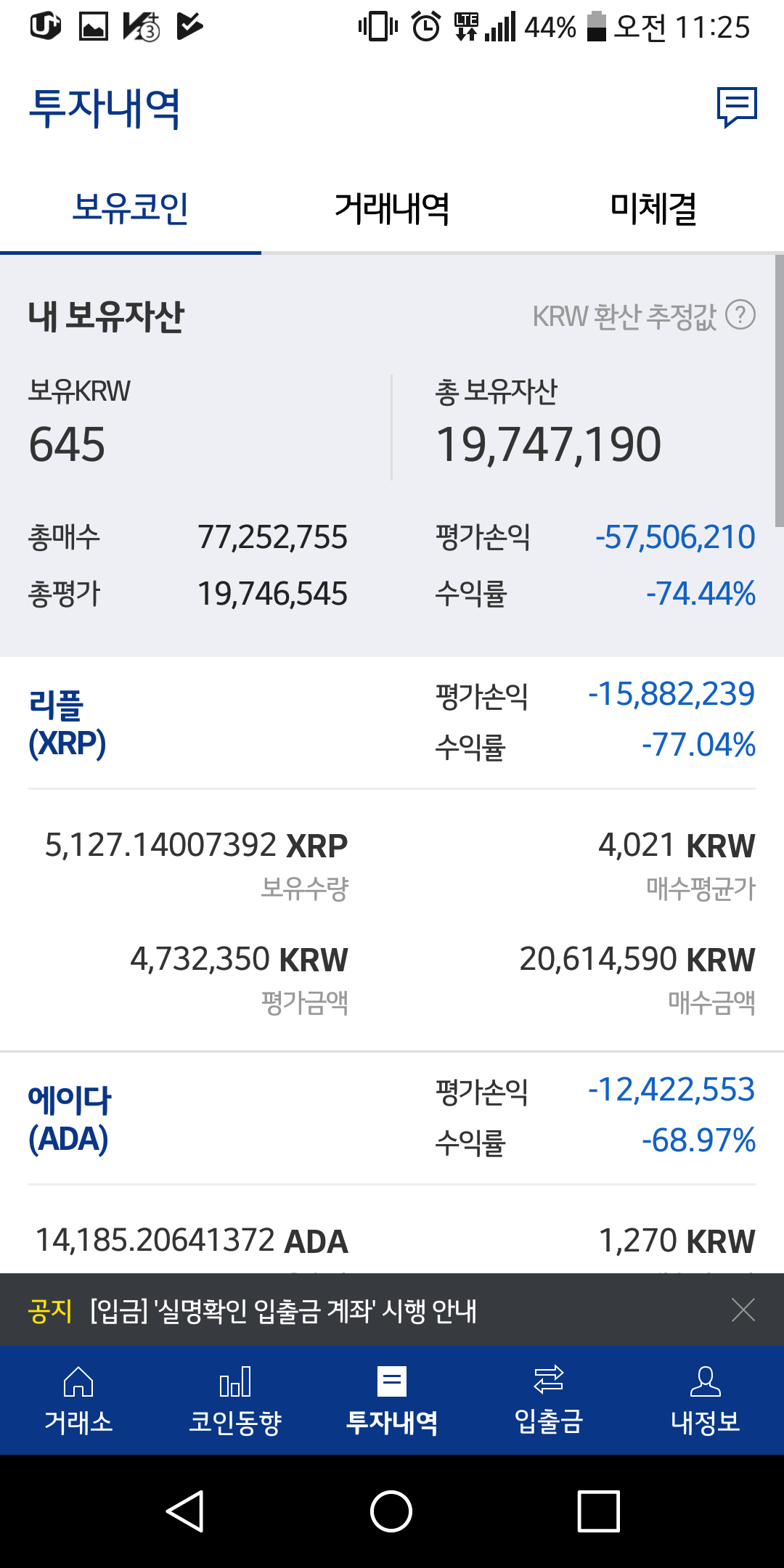 블라인드 | 암호화폐: 쫄지마