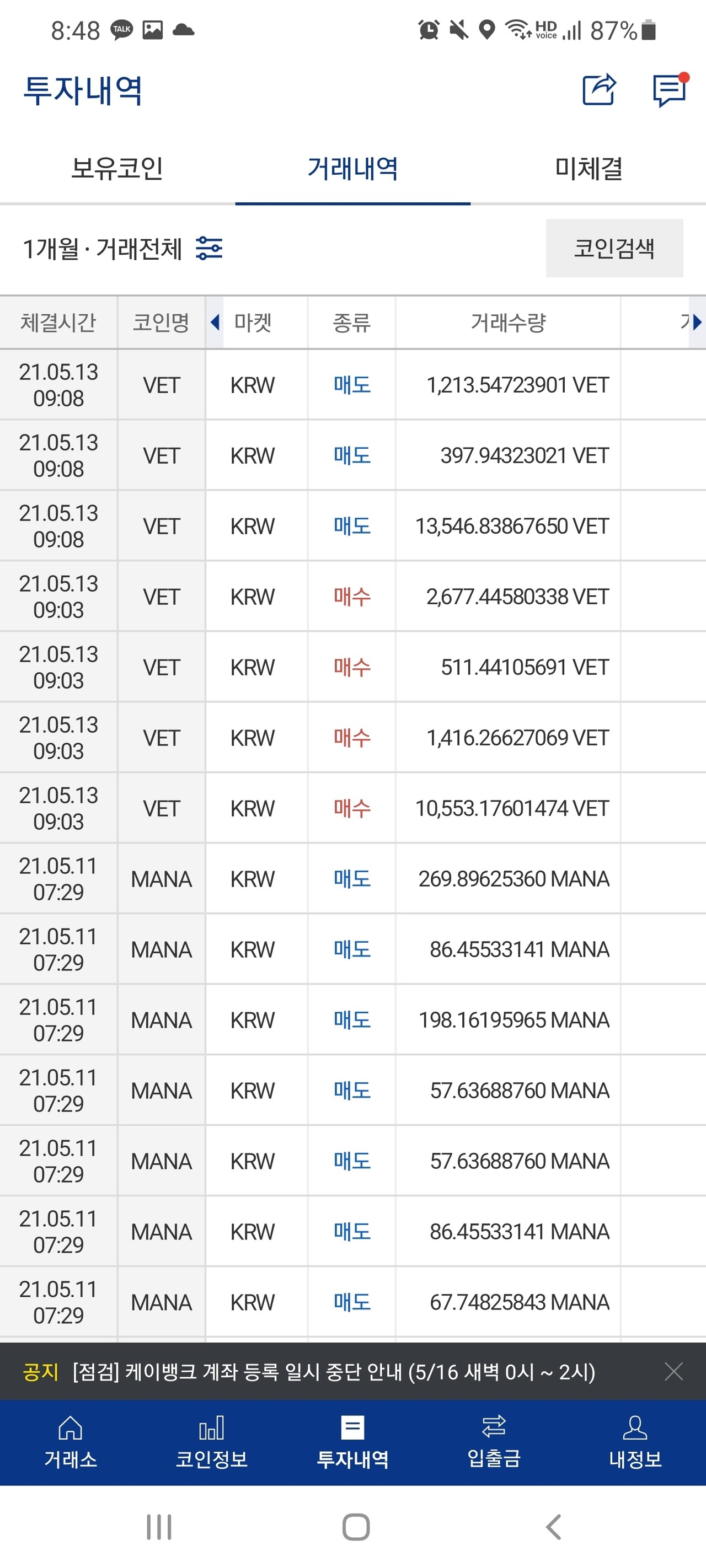 블라인드 | 암호화폐: 딱 하락시작할때 쎄해서 풀매도하고 쉬는데