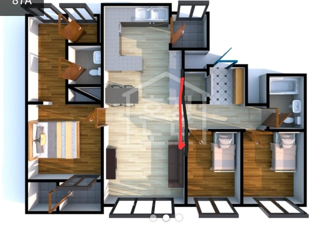 블라인드 | 부동산: 이런 방 구조면.. 방 쉐어할 수 있지않을까?