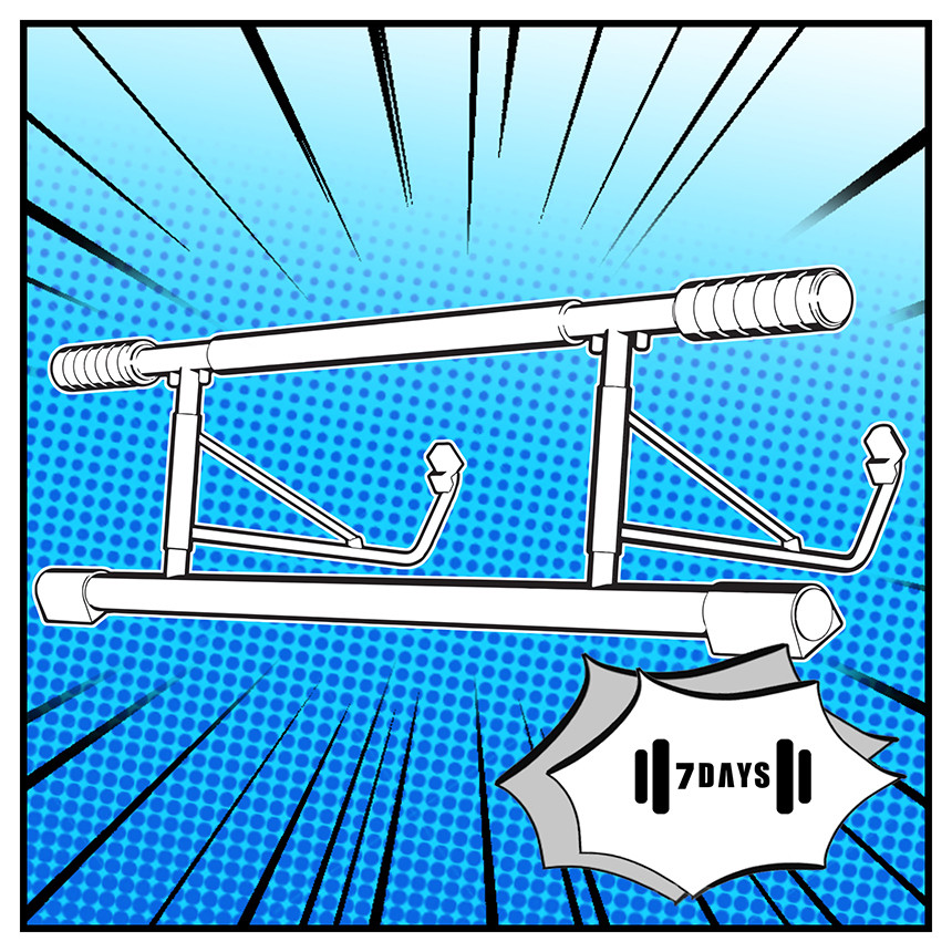 직접 주문제작해서 판매하고 있는 가정용 철봉