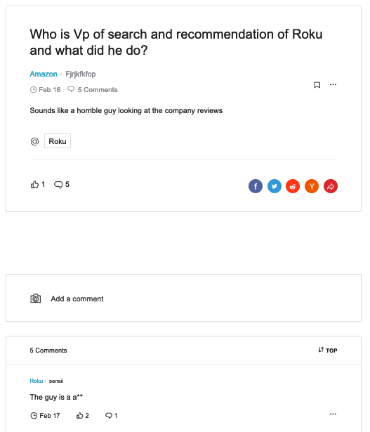 Who is this notoriously famous eng VP at Roku and what did he do?