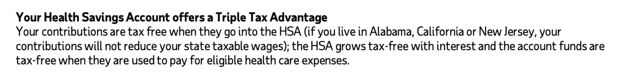 HSA in New Jersey