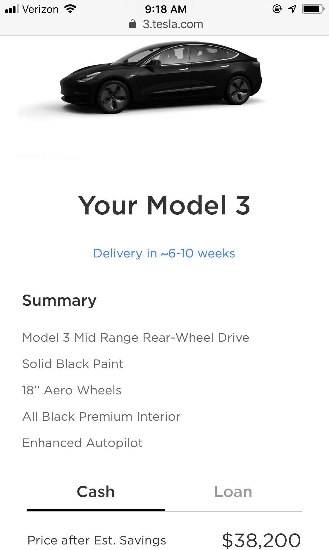 New tesla 3 or used S