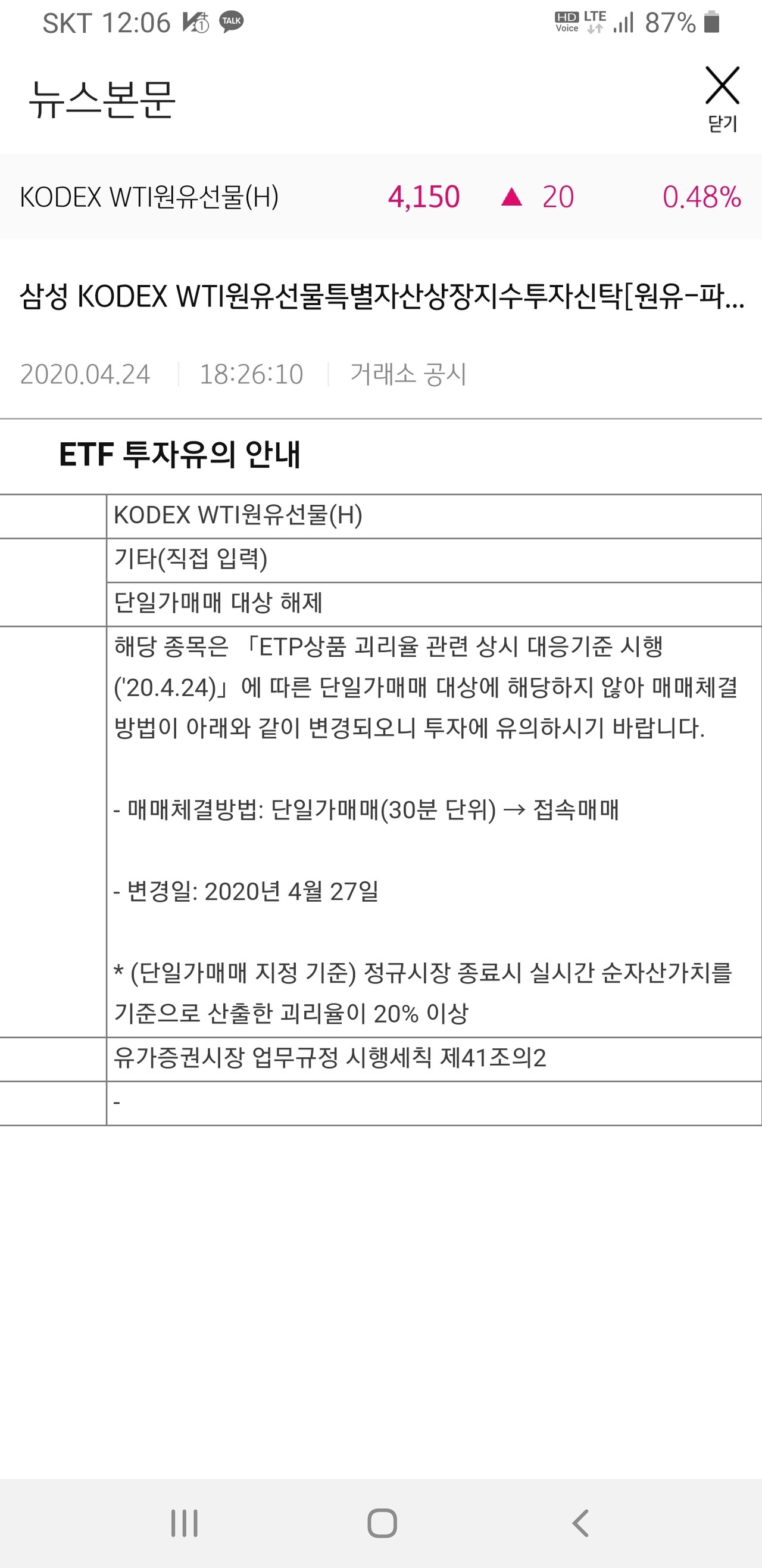 블라인드 | 주식·투자: 코덱스 WTI 원유 선물(261220) 드간형들